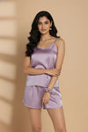 Zivame Luxe Satin 5 Pc Sleep Set - Purple Heat — thumbnail 6